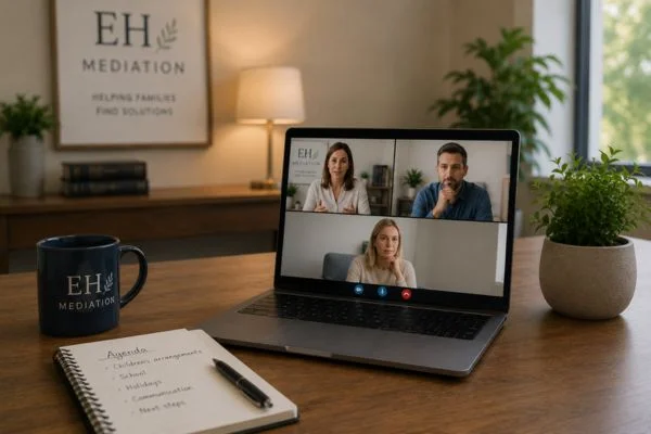 child access mediation Dronfield online meeting.